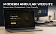 create a modern responsive angular website