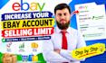 increase your ebay account selling limit
