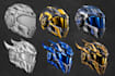 design custom 3d helmet for sci fi cosplay and 3d printing