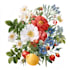 create botanical illustration of flowers,