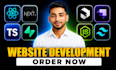 build custom website, website development, full stack developer frontend web app
