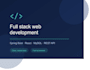 build your spring boot plus react web app or rest API