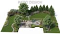 create 2d landscape site plan, backyard layout, garden and planting plan design