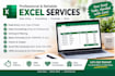 do basic excel formula and data entry