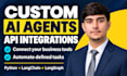 build custom ai agents with langgraph and API integrations