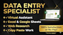 do professional data entry, excel data entry,and webresearch