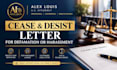 draft a cease and desist letter for defamation or harassment