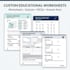 create educational worksheets, quizzes and answer keys for any subject