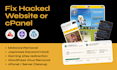 fix hacked website or cpanel and secure it in 24 hours