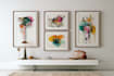 create elegant abstract wall art in oil painting style