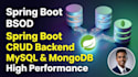 build a spring boot crud application with any database
