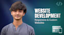 build a responsive custom website using HTML CSS js