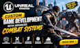 unreal engine game development, unreal engine game, combat system