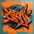 paint graffiti art on the street wall