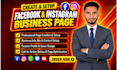 setup and optimize your facebook and instagram business page professionally