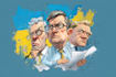 create a political or satirical cartoon illustration