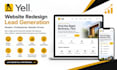 build redesign yell website lead generation sales landing page optimization