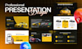 do powerpoint presentation design, investor pitch deck, canva, google slides