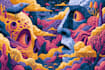 craft psychedelic illustrations with hypnotic trippy visuals