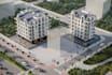 estate 3d residential building,apartment complex,parking lot,cgi exterior render