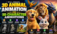 create 3d animal animation and 3d character animations