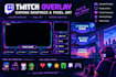 design twich overlay ,gaming graphics and pixel art