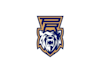 design powerful high school baseball program logo