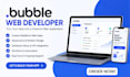 build bubble io website, build bubble app, bubble developer, bubble saas