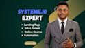 build systeme io landing page, systeme io sales funnel, systeme io online course