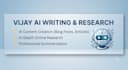 do ai content writing, research and text summarization