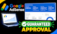 provide guaranteed google adsense approval service