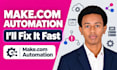 fix, debug and repair your broken make,com automation