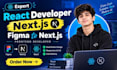be your expert react developer, next js, figma to next js, frontend developer
