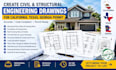 create civil structural engineering drawings for california texas georgia permit