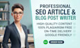 write SEO optimized posts and articles
