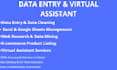 do expert e commerce data entry, copy paste and web research
