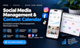 manage your social media and create a content calendar
