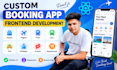design booking app screens and build the frontend in react