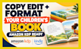 copy edit and format your children book for amazon KDP