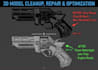 optimize, fix and prepare 3d models for your games in 10min