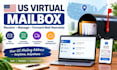 provide a US virtual mailbox with mail forwarding