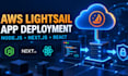 do AWS lightsail setup and ec2 deployment for node js or next js apps