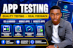 provide 12 testers for google play console testing and app