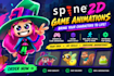 animate dynamic game assets with spine 2d