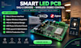design smart led pcb to connect dali 2 drivers with wireless zigbee control