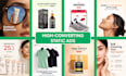 design high CTR static ad creatives that stop the scroll