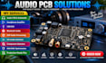 audio pcb design headphone amplifier usb dac bluetooth dsp  i2s hardware