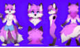 draw a fursona reference sheet, anthro oc, furry ref sheet