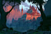 amazing fantasy landscape illustration