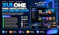 setup xui one iptv panel on your server with lifetime whmcs integration